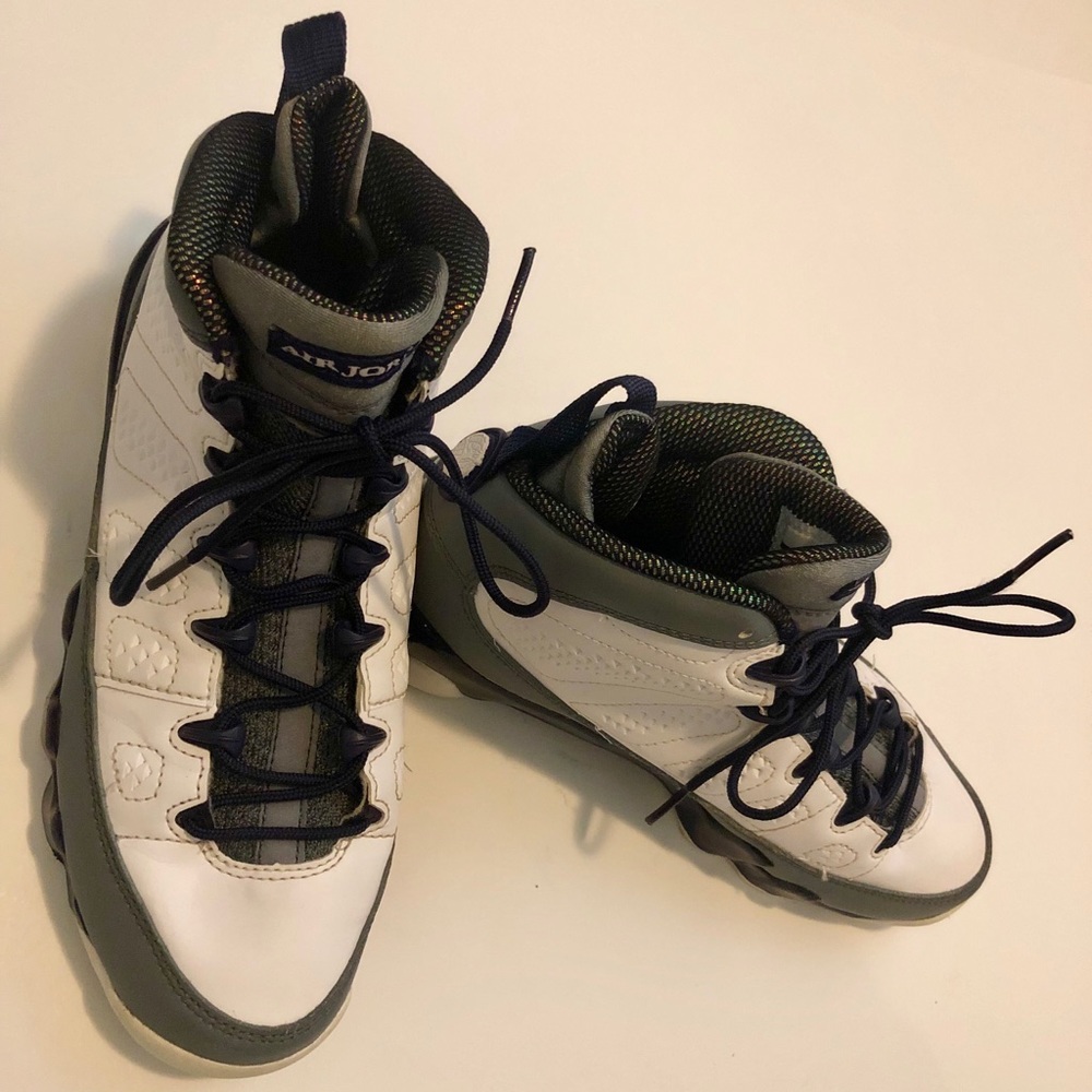Blue & White Air Jordan IX